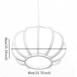 Creatieve Japanse bamboe hanglamp moderne eenvoudige hanglamp tearoom ronde lamp