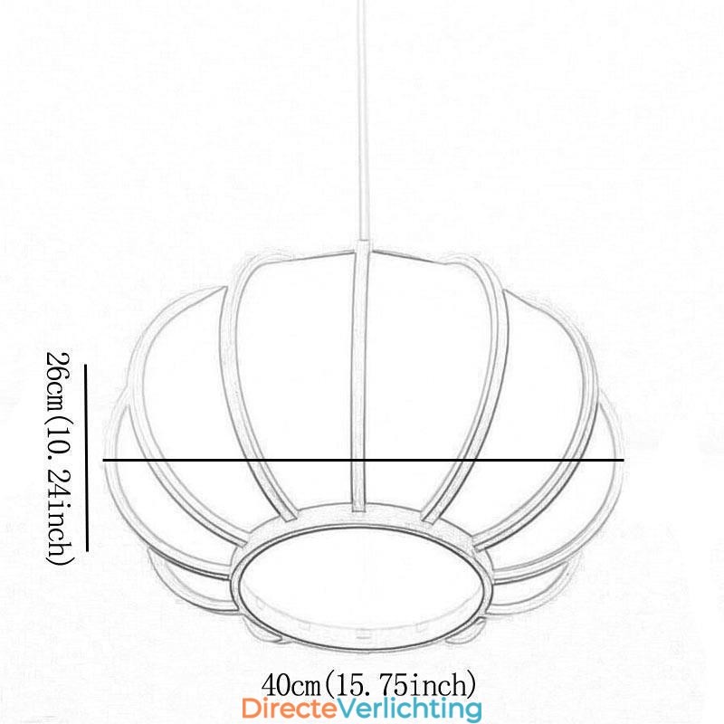 Creatieve Japanse bamboe hanglamp moderne eenvoudige hanglamp tearoom ronde lamp