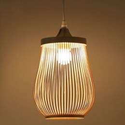 Holle kooi hanglamp moderne bamboe hanglamp