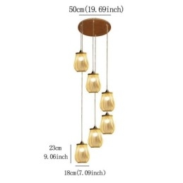 Holle kooi hanglamp moderne bamboe hanglamp