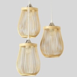 Holle kooi hanglamp moderne bamboe hanglamp
