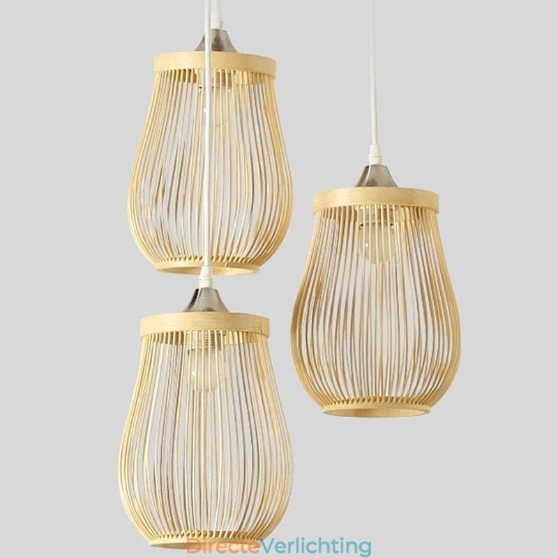 Holle kooi hanglamp moderne bamboe hanglamp