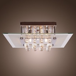 Plafondlamp Modern Crystal Living 5 lampen