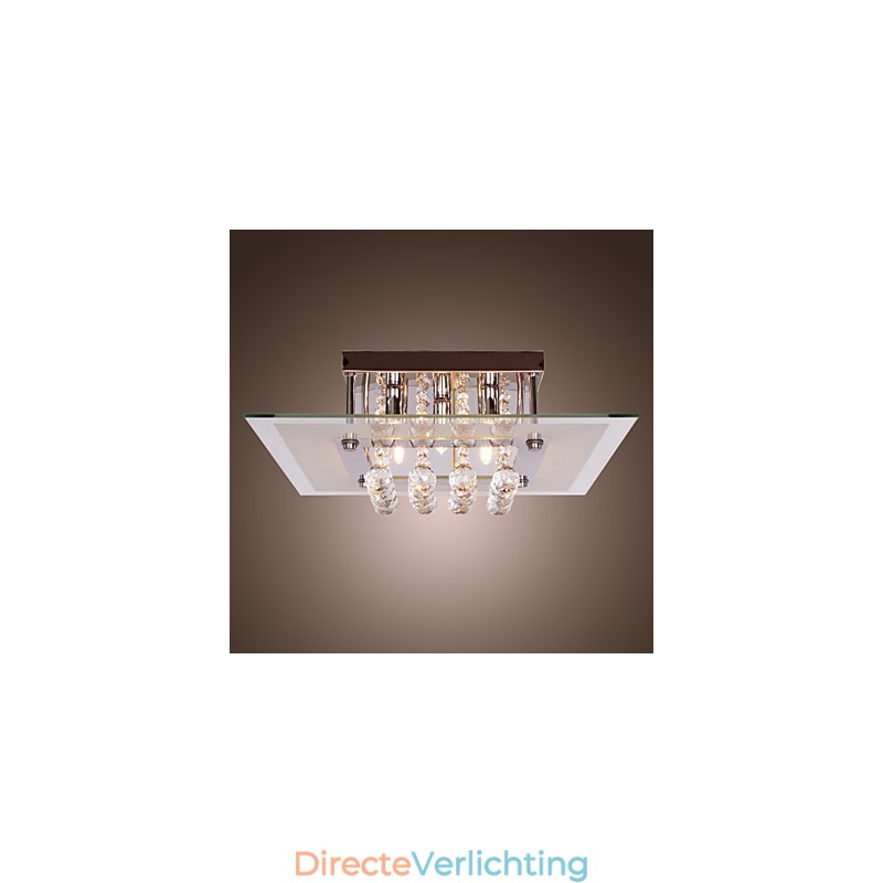 Plafondlamp Modern Crystal Living 5 lampen