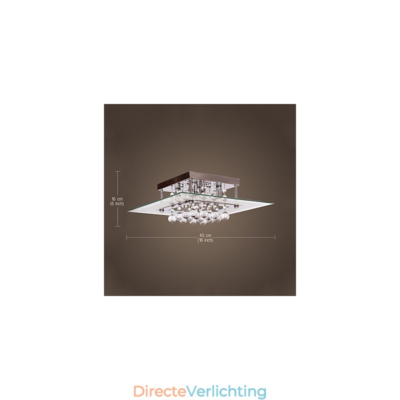 Plafondlamp Modern Crystal Living 5 lampen
