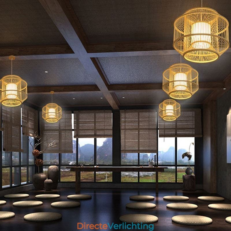 Lantaarn Bamboe Hanglamp Creatieve Japanse Hanglamp