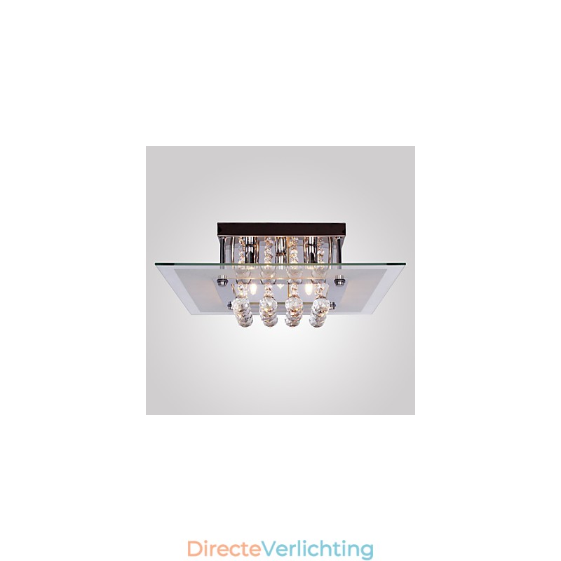 Plafondlamp Modern Crystal Living 5 lampen