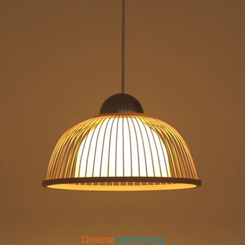 Moderne eenvoudige neerwaartse hanglamp Speciale bamboe hanglamp Nachtkastje verlichting