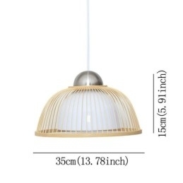 Moderne eenvoudige neerwaartse hanglamp Speciale bamboe hanglamp Nachtkastje verlichting