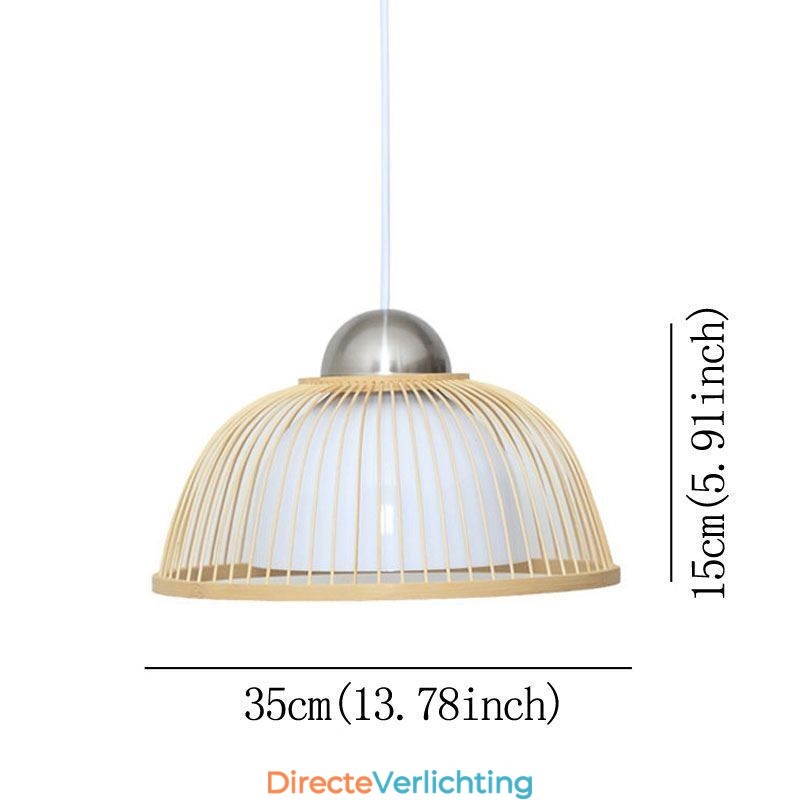 Moderne eenvoudige neerwaartse hanglamp Speciale bamboe hanglamp Nachtkastje verlichting