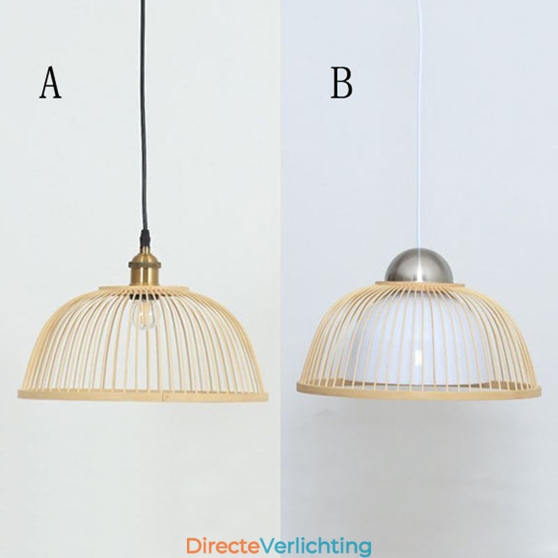 Moderne eenvoudige neerwaartse hanglamp Speciale bamboe hanglamp Nachtkastje verlichting