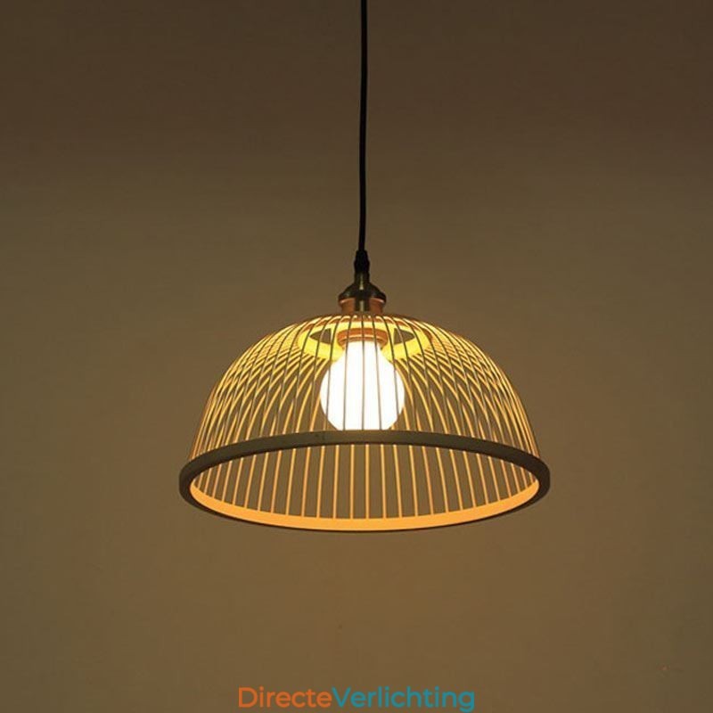 Moderne eenvoudige neerwaartse hanglamp Speciale bamboe hanglamp Nachtkastje verlichting