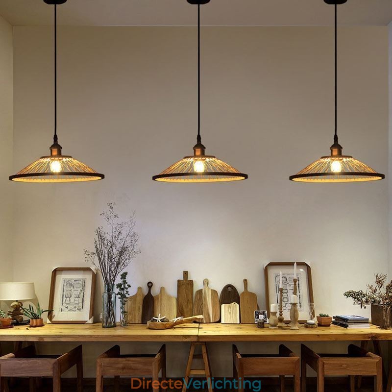 Dome Bamboe Hanglamp Handgeweven Hanglamp