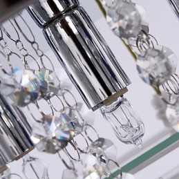 Plafondlamp Modern Crystal Living 5 lampen