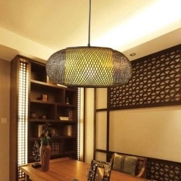Decoratieve bamboe hanglamp visueel comfort