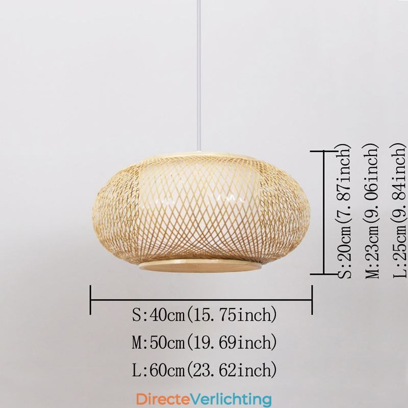 Decoratieve bamboe hanglamp visueel comfort