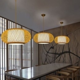 Decoratieve bamboe hanglamp visueel comfort