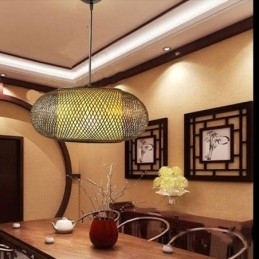 Decoratieve bamboe hanglamp visueel comfort