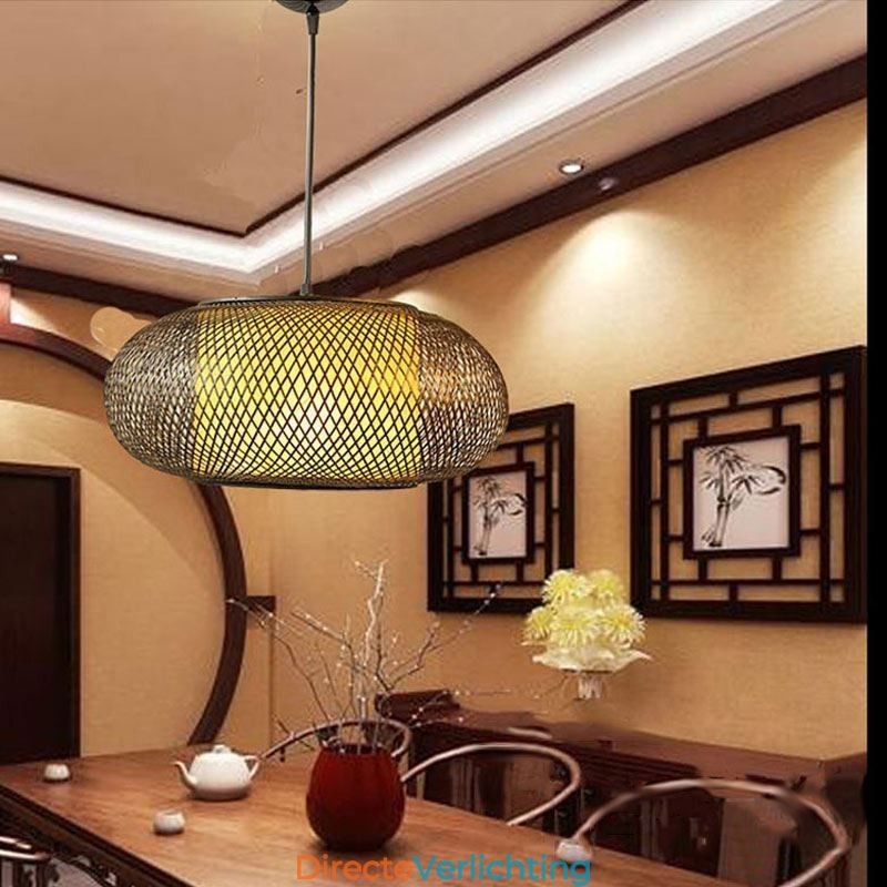 Decoratieve bamboe hanglamp visueel comfort