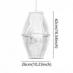 Klassieke handgemaakte bamboe hanglamp