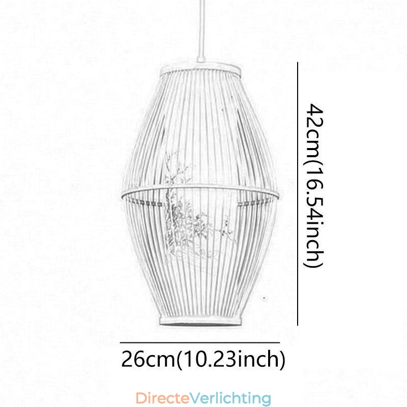 Klassieke handgemaakte bamboe hanglamp