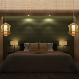 Visuele Comfort Bamboe Kooi Hanglamp