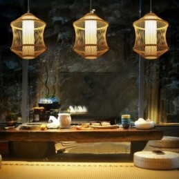 Visuele Comfort Bamboe Kooi Hanglamp