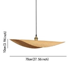 Creatieve blad hanglamp moderne bamboe hanglamp tearoom verlichting