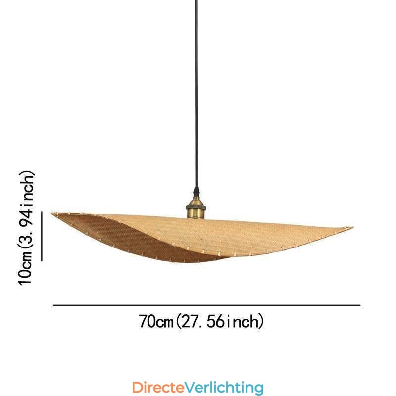 Creatieve blad hanglamp moderne bamboe hanglamp tearoom verlichting