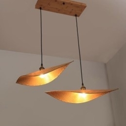 Creatieve blad hanglamp moderne bamboe hanglamp tearoom verlichting
