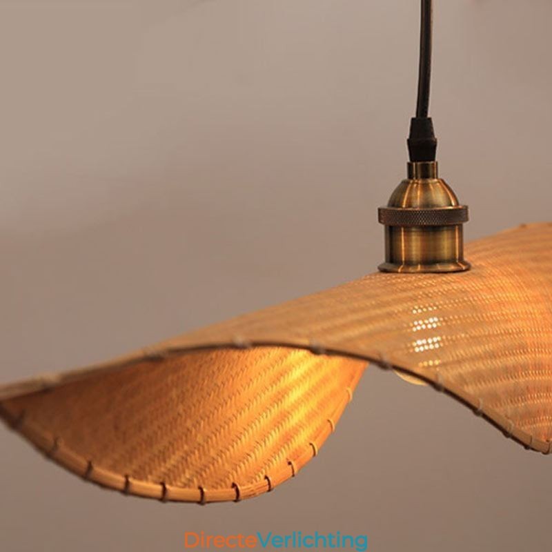 Creatieve blad hanglamp moderne bamboe hanglamp tearoom verlichting