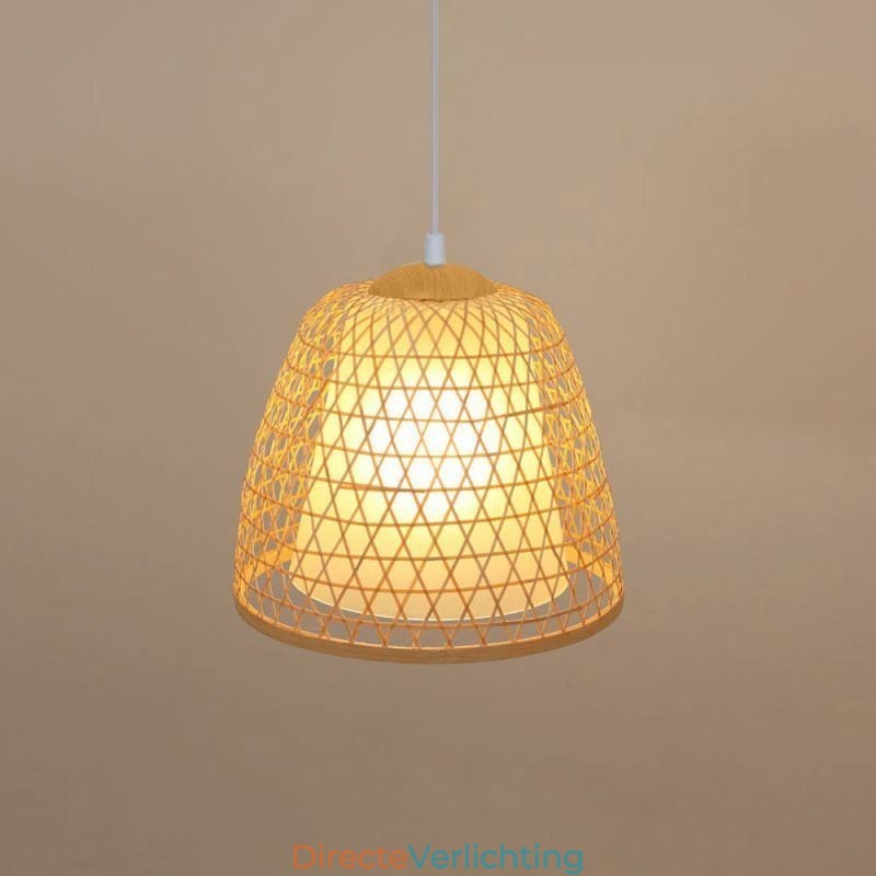 Visuele Comfort Dome Bamboe Hanglamp