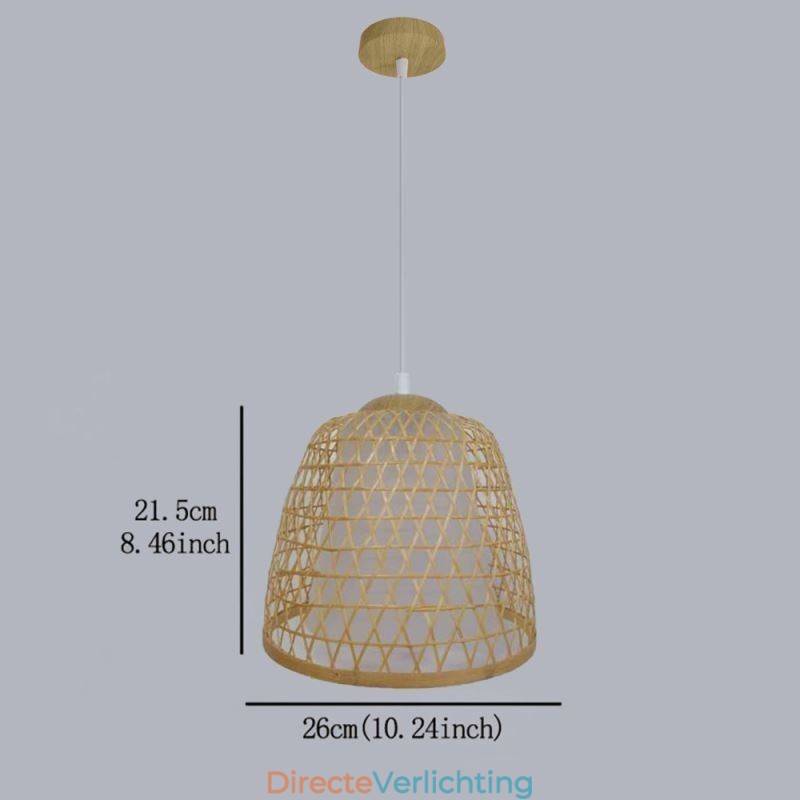 Visuele Comfort Dome Bamboe Hanglamp