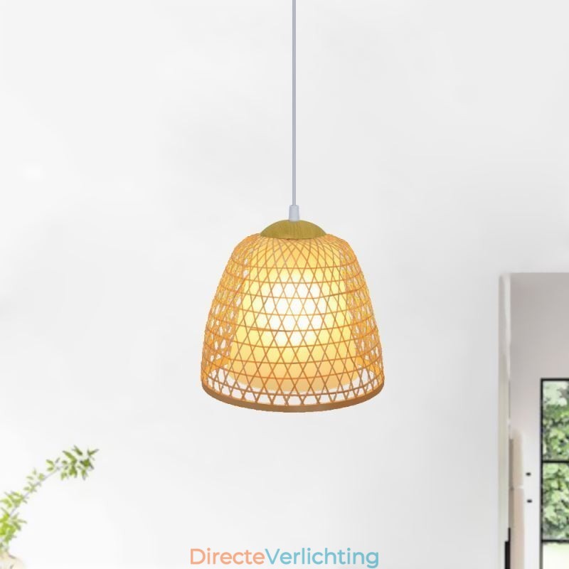 Visuele Comfort Dome Bamboe Hanglamp