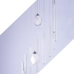 Cluster Hanglamp Moderne Grote Hangende Kristallen Kroonluchter Duplex Trap