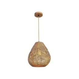 Nordic Retro Plafondlamp Natuurlijk Papier Touw Handgeweven Lampenkap