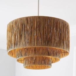 Landelijke Retro Hanglamp Meerlaags Papieren Touw Lampenkap Plafondlamp