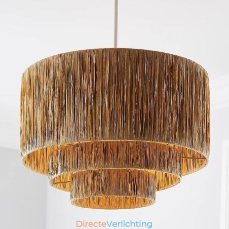 Landelijke Retro Hanglamp Meerlaags Papieren Touw Lampenkap Plafondlamp Landelijke Retro Hanglamp Meerlaags Papieren Touw Lampenkap Plafondlamp