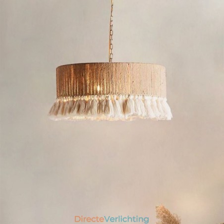 Retro hanglamp Boheemse stijl henneptouw kwast plafondlamp Retro hanglamp Boheemse stijl henneptouw kwast plafondlamp