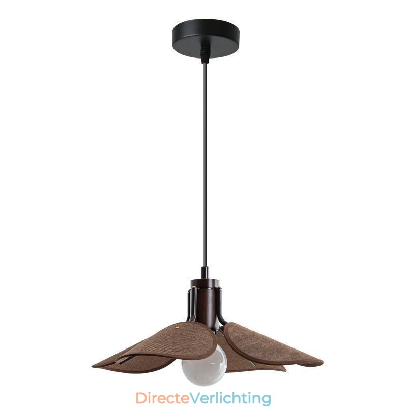 Nordic Hanglamp Wabi Sabi Stijl Stoffen Lampenkap Decoratieve Plafondlamp