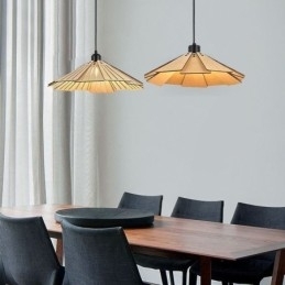 Hanglamp Creatieve Retro Houten Plafondlamp