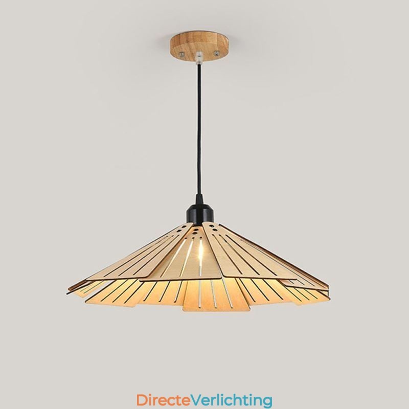 Hanglamp Creatieve Retro Houten Plafondlamp