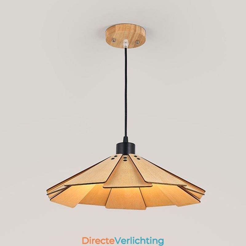 Hanglamp Creatieve Retro Houten Plafondlamp