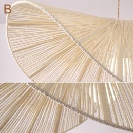 Retro Hanglamp Creatieve Wabi Sabi Strohoed Henneptouw Plafondlamp