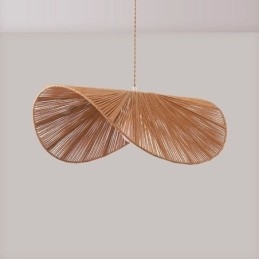 Retro Hanglamp Creatieve Wabi Sabi Strohoed Henneptouw Plafondlamp