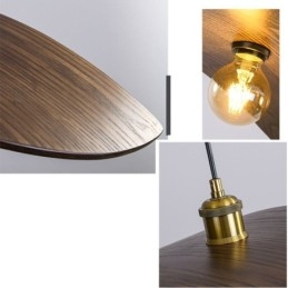 Massief houten hanglamp Creatieve retro plafondlamp