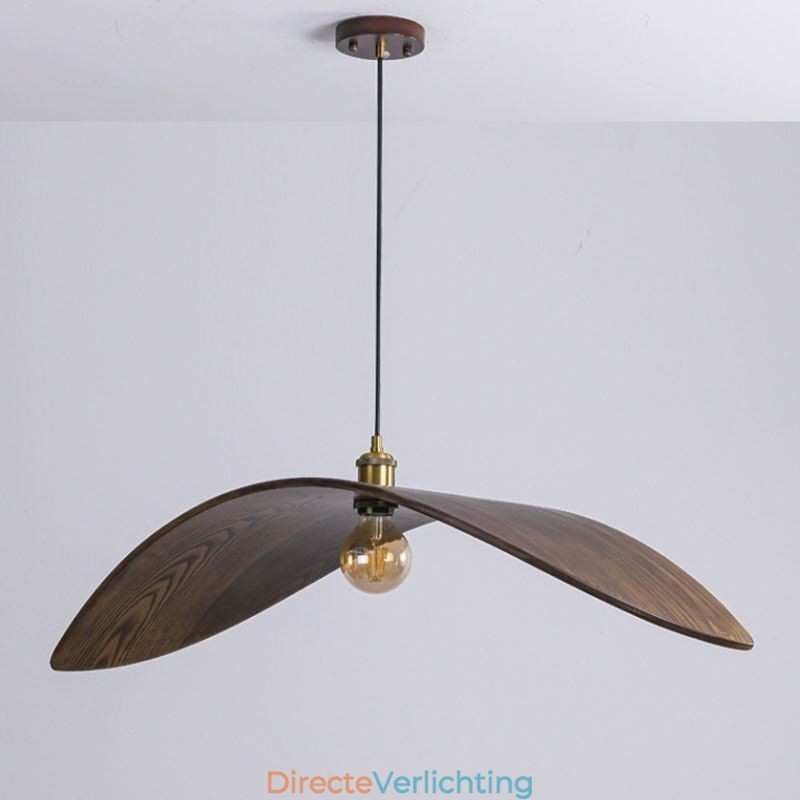 Massief houten hanglamp Creatieve retro plafondlamp