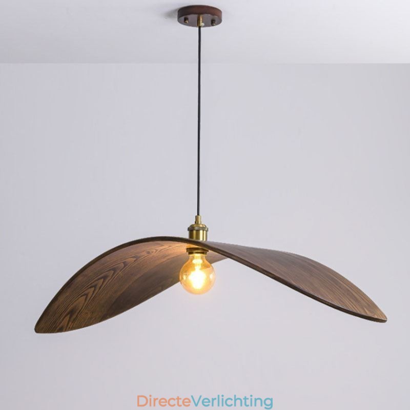 Massief houten hanglamp Creatieve retro plafondlamp