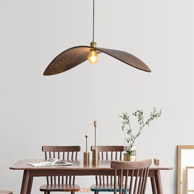Massief houten hanglamp Creatieve retro plafondlamp