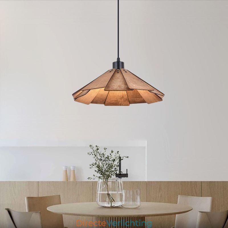 Retro Hanglamp Creatieve Houten Plafondlamp